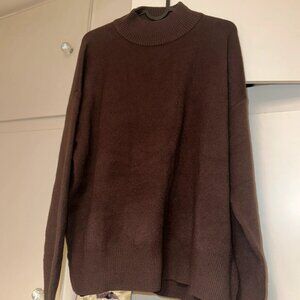 Primark brown turtle neck jumper